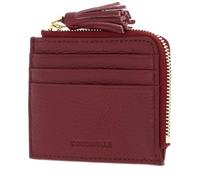 COCCINELLE Cuero Estuche de Tarjetas Tassel Credit Card Holder Ribes arándano