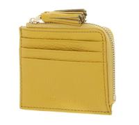 COCCINELLE Cuero Estuche de Tarjetas Tassel Credit Card Holder Soleado Amarillo Oscuro