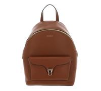 COCCINELLE Cuero mochila Beat Generatio Backpack Grained Leather Cognac marrón