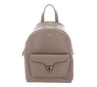 COCCINELLE Cuero mochila Beat Generatio Backpack Grained Leather Warm Taupe marrón topo