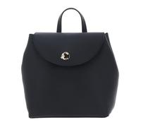 COCCINELLE Cuero mochila Nikla Mini Bag Double Grainy Leather Noir/Cognac negro
