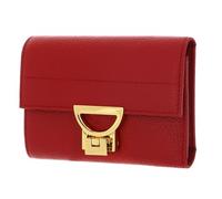 COCCINELLE Cuero Monedero Arlettis Wallet Grained Leather Scarlet Rojo