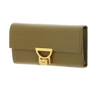 COCCINELLE Cuero Monedero Arlettis Wallet Grained Leather Seagrass Caqui