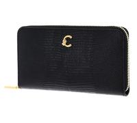 COCCINELLE Cuero Monedero C-Me Lizard Wallet Noir Negro