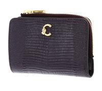 COCCINELLE Cuero Monedero C-Me Lizard Wallet Prune Morado Oscuro