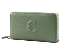 COCCINELLE Cuero Monedero Dulse Soft Zip Around Wallet Greenery Menta