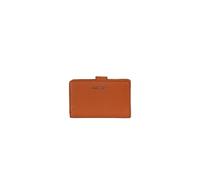 COCCINELLE Cuero Monedero Metallic Soft Mini Wallet Grained Leather Crab marrón Claro