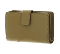 COCCINELLE Cuero Monedero Metallic Soft Mini Wallet Grained Leather Seagrass Caqui