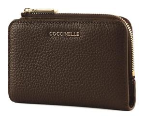 COCCINELLE Cuero Monedero Metallic Soft Wallet Brunette marrón Oscuro