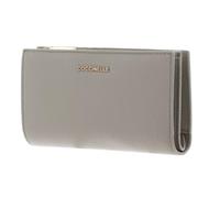 COCCINELLE Cuero Monedero Metallic Soft Wallet Eucalipto Gris Verdoso