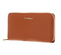 COCCINELLE Cuero Monedero Metallic Soft Wallet Grained Leather Crab marrón Claro