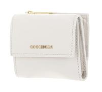 COCCINELLE Cuero Monedero Metallic Soft Wallet Grained Leather Pearl Crema