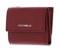 Coccinelle Metallic Soft RFID Monedero rojo oscuro, cuero, mujer