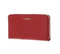COCCINELLE Cuero Monedero Metallic Soft Wallet Grained Leather Scarlet Rojo