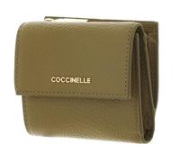 Coccinelle Metallic Soft | Monedero | oliva | cuero graneado