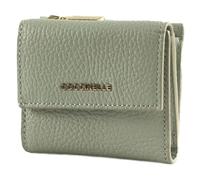 COCCINELLE Cuero Monedero Metallic Soft Wallet Grained Leather Snow Gris Claro