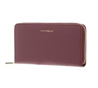 COCCINELLE Cuero Monedero Metallic Soft Wallet Grained Leather Winter Rose Malva