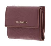 COCCINELLE Cuero Monedero Metallic Soft Wallet Grained Leather Winter Rose Malva