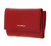 Coccinelle Monedero Metallic Soft Cuero granulado Rojo