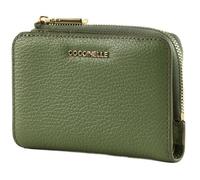 COCCINELLE Cuero Monedero Metallic Soft Wallet Greenery Menta