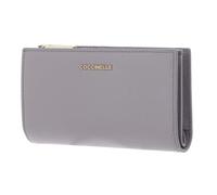 COCCINELLE Cuero Monedero Metallic Soft Wallet Oyster Malva