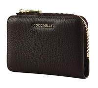 COCCINELLE Cuero Monedero Metallic Soft Wallet Prune Morado Oscuro