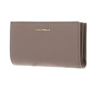 COCCINELLE Cuero Monedero Metallic Soft Wallet Warm Taupe marrón Topo