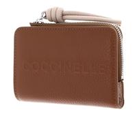 COCCINELLE Cuero Monedero Myrtha Maxi Log Wallet Cognac/Rosette marrón