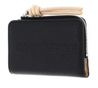 COCCINELLE Cuero Monedero Myrtha Maxi Log Wallet Noir/Betulla Negro