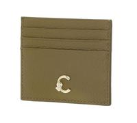 COCCINELLE Cuero Tarjetero C-Me Document Holder Grained Leather Seagrass Caqui