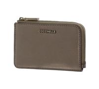 COCCINELLE Cuero Tarjetero Metallic Soft Card Holder Antique Brass marrón Topo