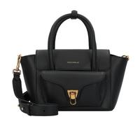 Coccinelle Double Beat Bolsa de hombro Piel 21 cm negro