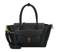 Coccinelle Double Beat Bolsa de hombro Piel 31 cm negro