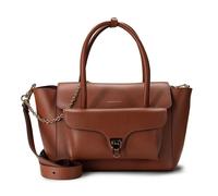 Coccinelle Double Beat Bolsa de hombro Piel natural 31 cm marrón