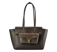 Coccinelle Double Beat Bolsa de hombro Piel natural 33 cm verde