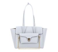 COCCINELLE Double Beat Grained Leather Handbag Snow