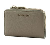 COCCINELLE estuche de tarjetas Metallic Soft Credit Card Holder Warm Taupe