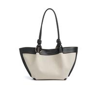 Coccinelle Finn Canvas | Bolso de hobo | blanco,negro | canvas,cuero de vaca graneado