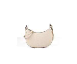 Coccinelle Fujiko Bolsa de hombro Piel natural 27 cm beige