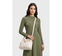 Coccinelle Grained Leather Cross Body Bag In Cream Talla: OS | Bandoleras Outlet | Mujer | Blanco