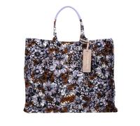 COCCINELLE Handbag Prin. Eff. Canvas Fab. Multi. Lavender