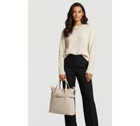 Coccinelle Large Leather Tote Bag In Cream Talla: OS | Bolsos de Mano Outlet | Mujer | Blanco