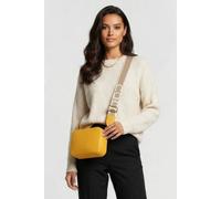 Coccinelle Leather Camera Cross Body Bag With Logo Strap In Yellow Talla: OS | Bandoleras Cruzadas Outlet | Mujer | Amarillo