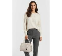 Coccinelle Leather Medium Satchel Bag In Cream Talla: OS | Bolsos de Mano Outlet | Mujer | Blanco