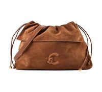 Coccinelle Lidia Bolsa de hombro Piel natural 40 cm marrón
