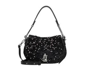 Coccinelle Magie Bolsa de hombro Piel natural 22 cm negro