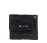 Coccinelle Metallic Lizard RFID Monedero negro, cuero, mujer