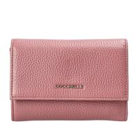 Coccinelle Metallic Soft - Cartera 12 ranuras para tarjetas 14 cm (color: winter rose)