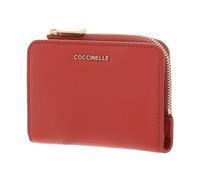COCCINELLE Metallic Soft Credit Card Holder Grenadine Red