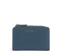Coccinelle Metallic Soft | Monedero | azul | cuero graneado
